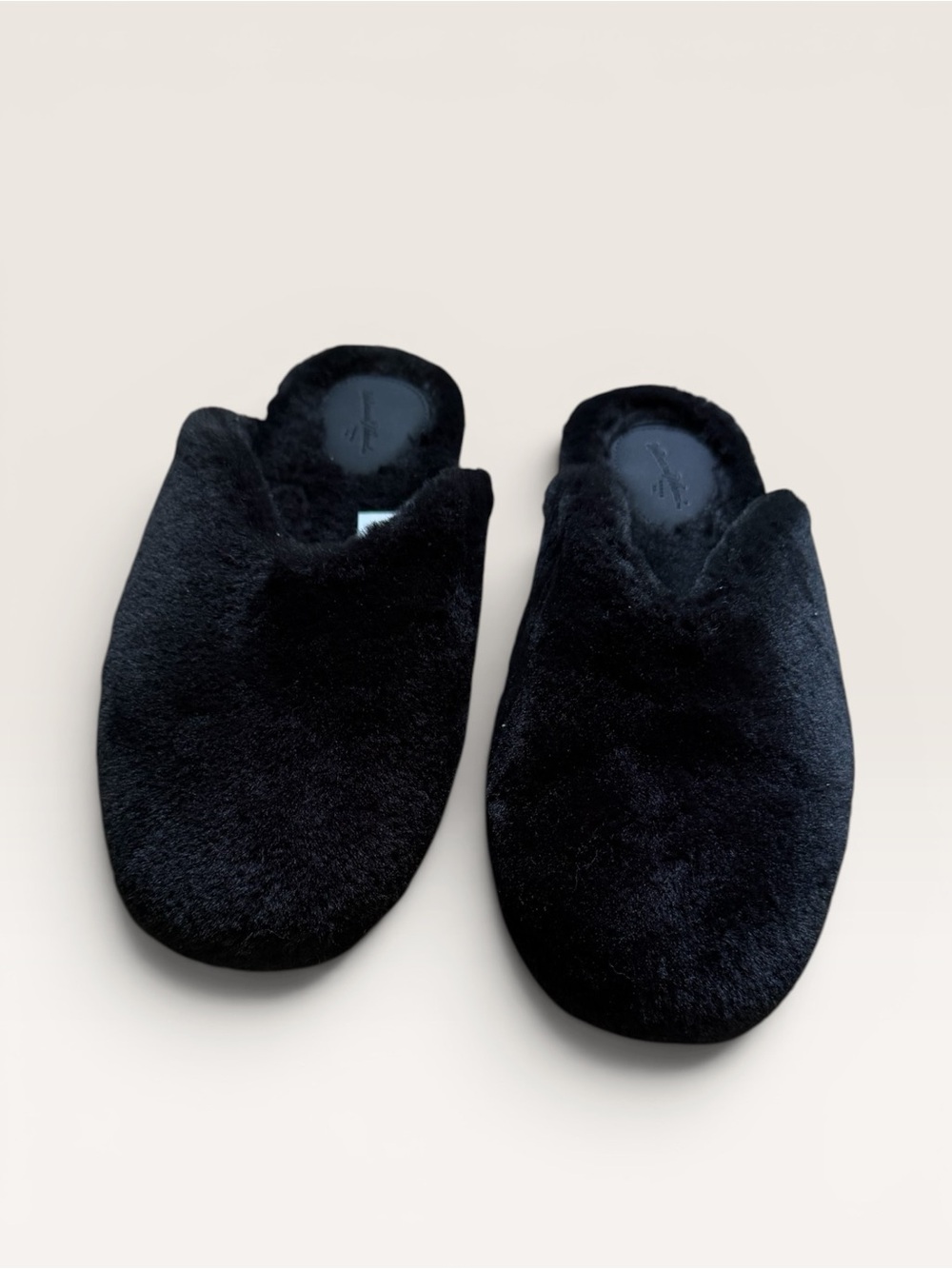 Universal Thread Faux Fur Mule Slippers Black Size 10 Quiet Luxury - Picture 5 of 5